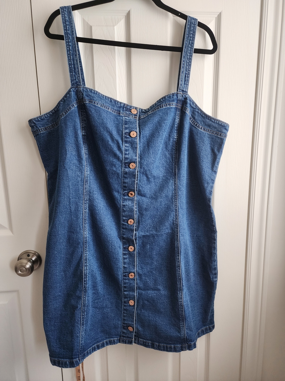 GAP Blue Denim Button-Front Mini Dress Size XXL - Picture 2 of 9
